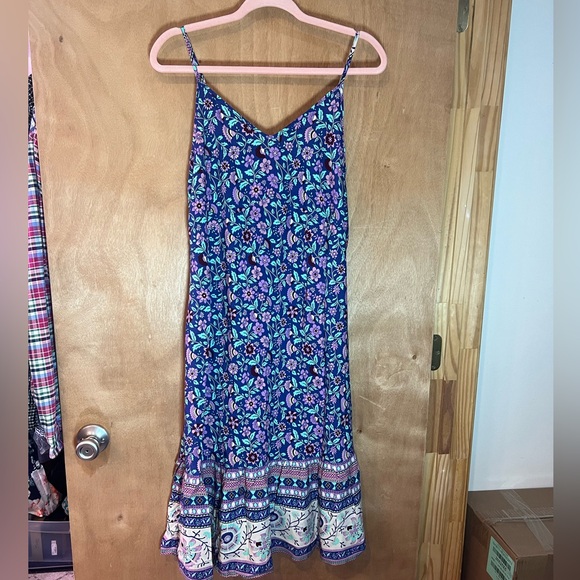 Boho Floral Flowy Midi Dress - Picture 4 of 8